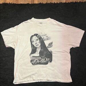 FB County white graphic tee “Ride or Die”
